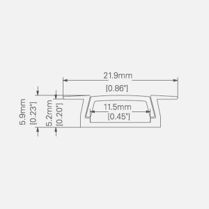 LED ALUMINUM PROFILE-PS2206 Aluminum Profile Kit