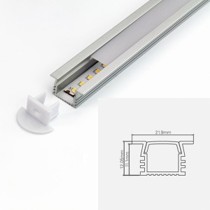 Perfil de aluminio LED PERFIL-PS2212 aluminio Kit