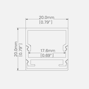 LED ALUMINUM Channel PS2020B