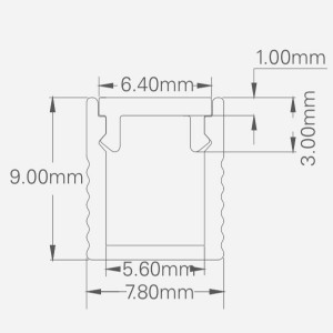 LED ALUMINUM PROFILE-PS0809 Aluminum Profile Kit