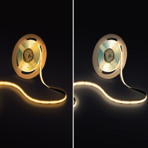 Tunable White 2700K+6500K 6W+6W 8mm 608CHIPS COB Strip