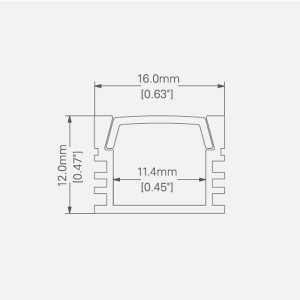 LED ALUMINUM PROFILE-PS1612 Aluminum Profile Kit