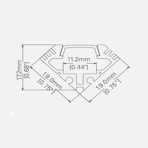 LED PROFIL-PS1919 ALUMINUM Kit profil en aluminium