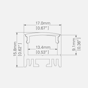 LED ALUMINUM Channel PS1775C