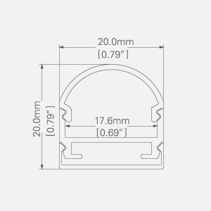 LED ALUMINUM Channel PS2020