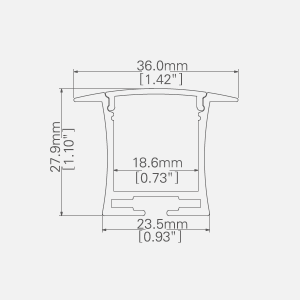 LED ALUMINUM Channel PS3628